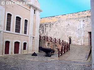 Interior view of El Morro Castle.