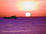 Sunset in Cozumel.